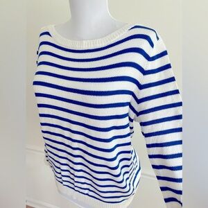 Ralph Lauren LRL Preppy Knit Striped Sweater